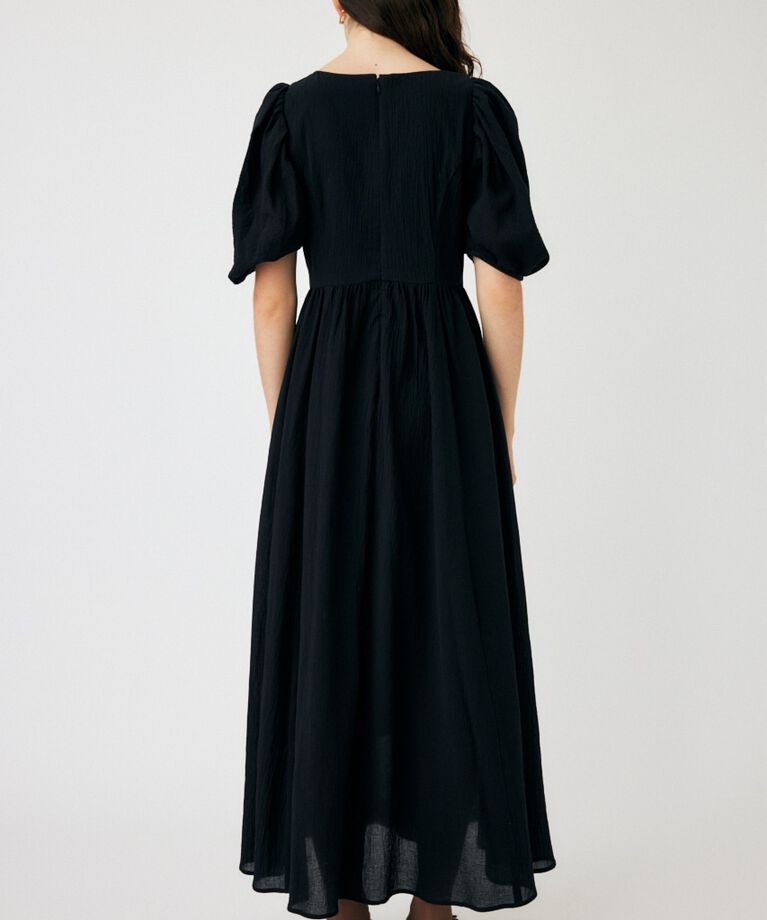 MOUSSY「PUFF SLEEVE CRAPE ドレス」|ワンピース|