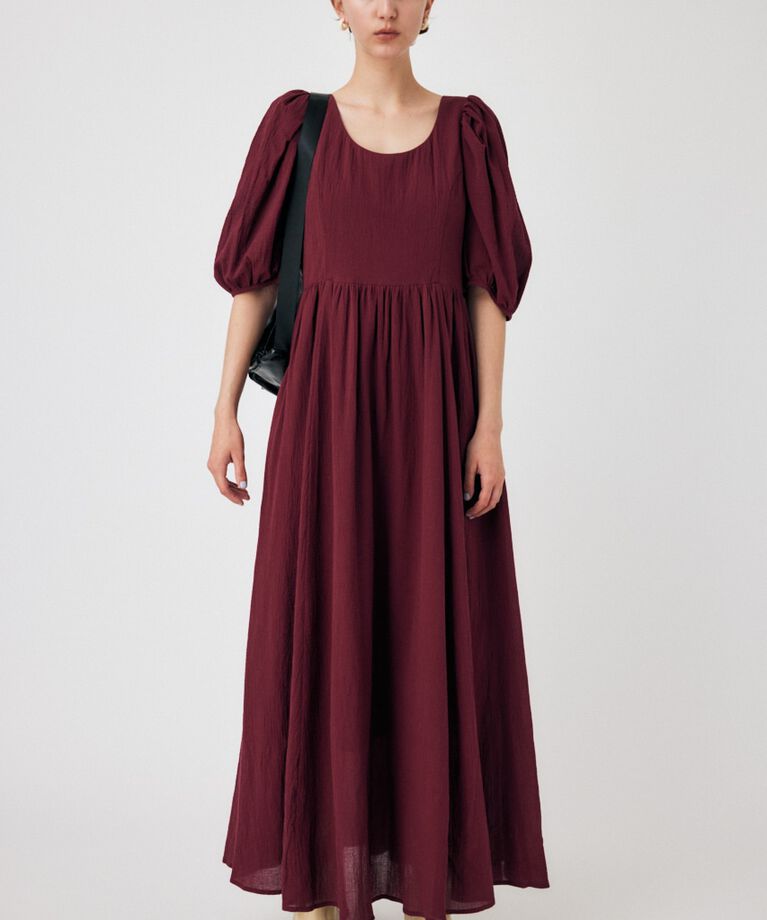 MOUSSY「PUFF SLEEVE CRAPE ドレス」|ワンピース|BRD