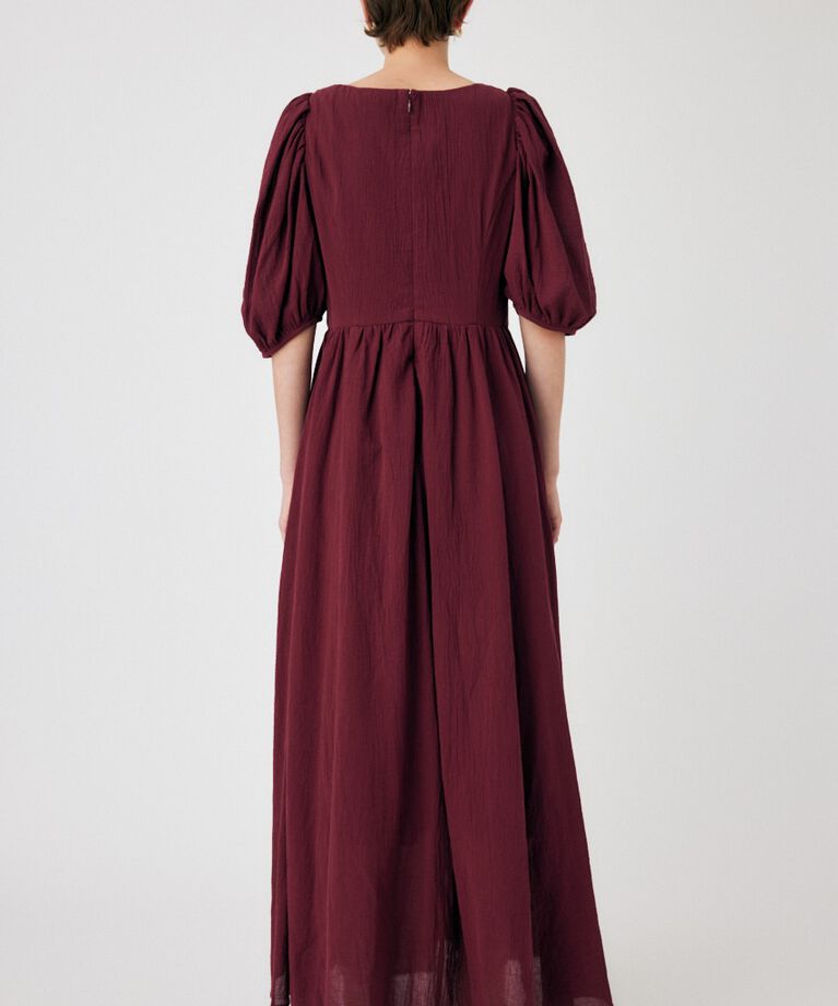 MOUSSY「PUFF SLEEVE CRAPE ドレス」|ワンピース|