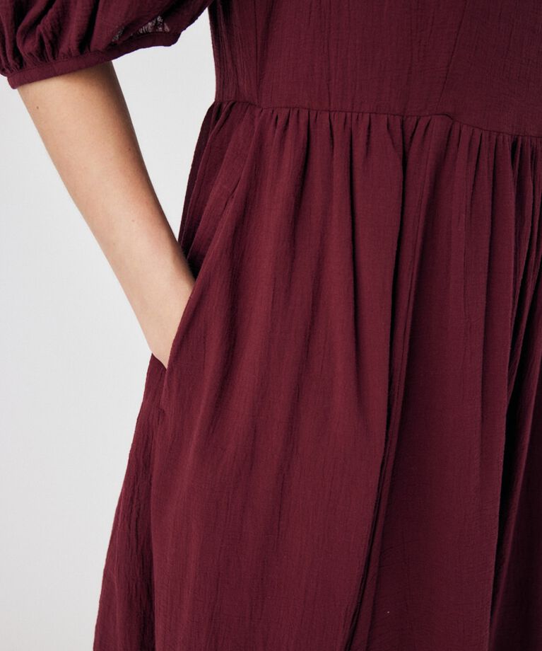 MOUSSY「PUFF SLEEVE CRAPE ドレス」|ワンピース|