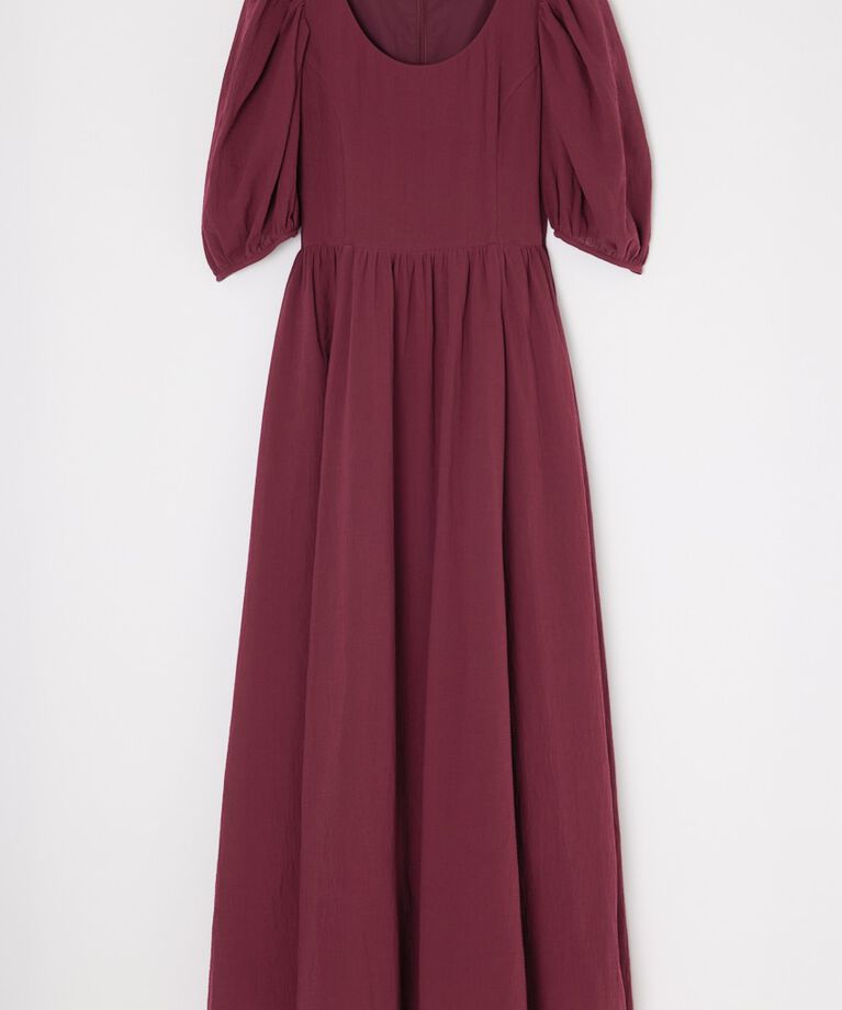 MOUSSY「PUFF SLEEVE CRAPE ドレス」|ワンピース|