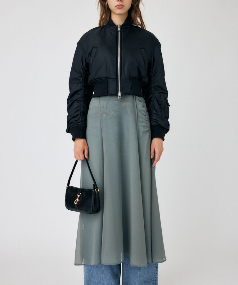 MOUSSY「VOLUME CROPPED MA-1」|ブルゾン・スタジャン|