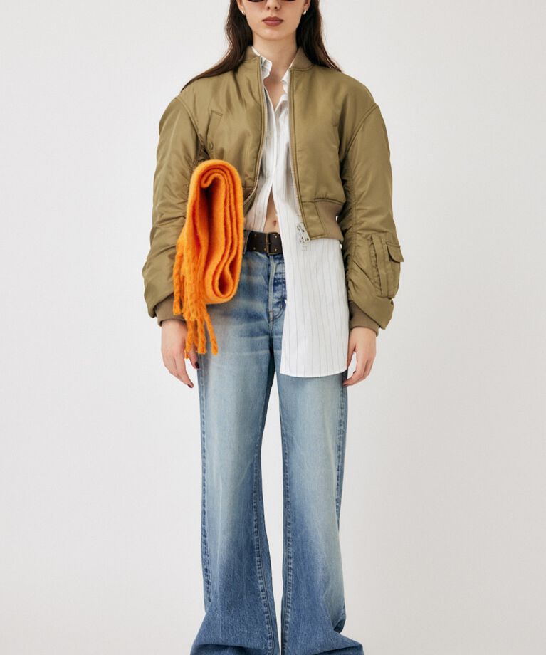 MOUSSY「VOLUME CROPPED MA-1」|ブルゾン・スタジャン|L/KHA1