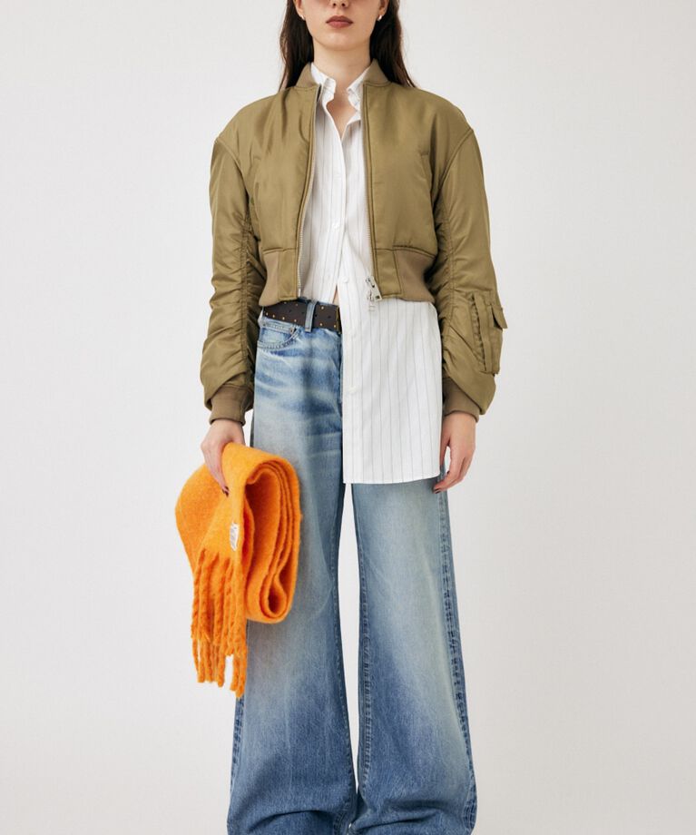 MOUSSY「VOLUME CROPPED MA-1」|ブルゾン・スタジャン|