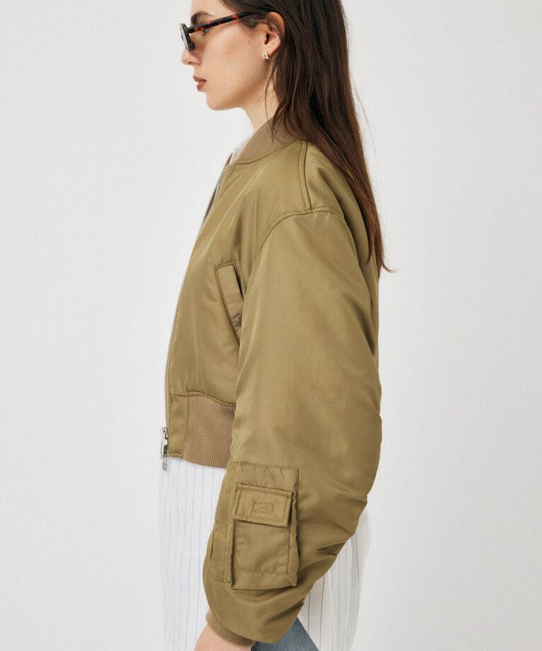 MOUSSY「VOLUME CROPPED MA-1」|ブルゾン・スタジャン|