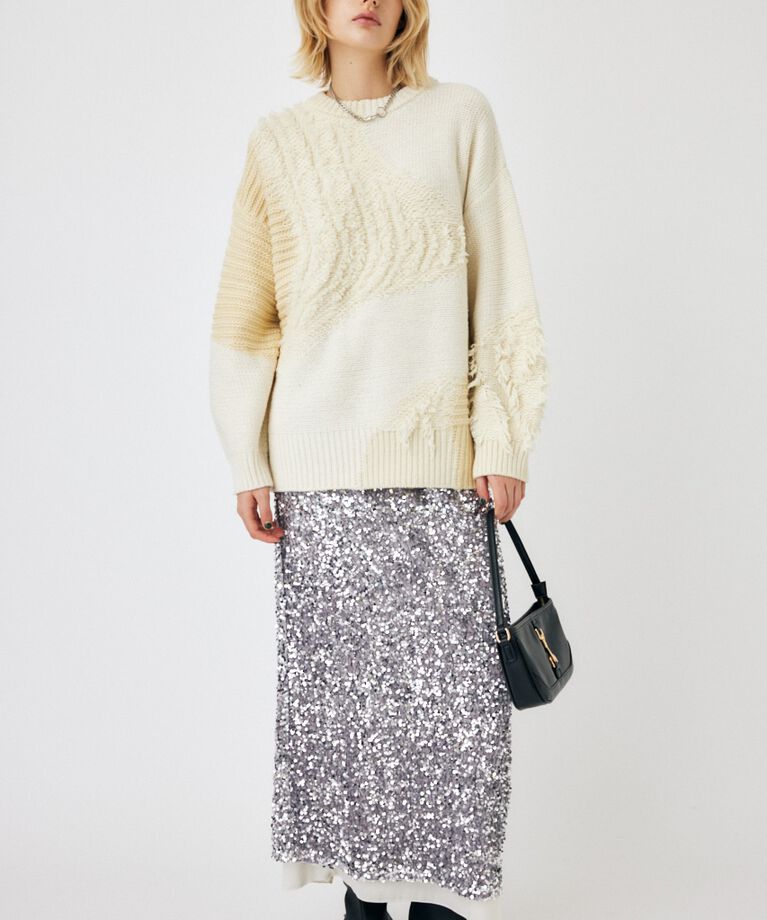 MOUSSY「PATCH DESIGN ニット」|ニット・セーター|IVOY3