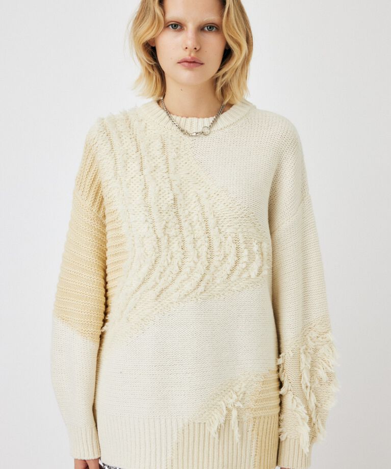 MOUSSY「PATCH DESIGN ニット」|ニット・セーター|