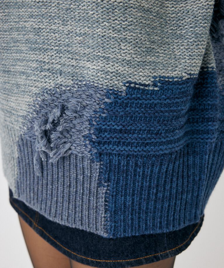 MOUSSY「PATCH DESIGN ニット」|ニット・セーター|