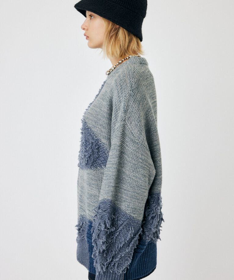 MOUSSY「PATCH DESIGN ニット」|ニット・セーター|