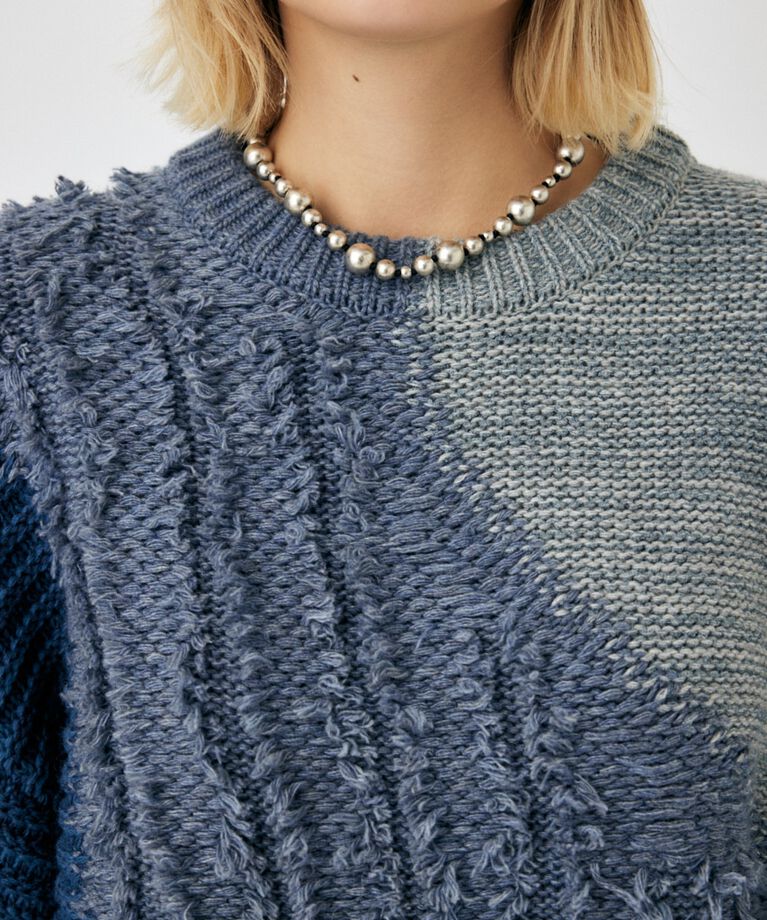 MOUSSY「PATCH DESIGN ニット」|ニット・セーター|