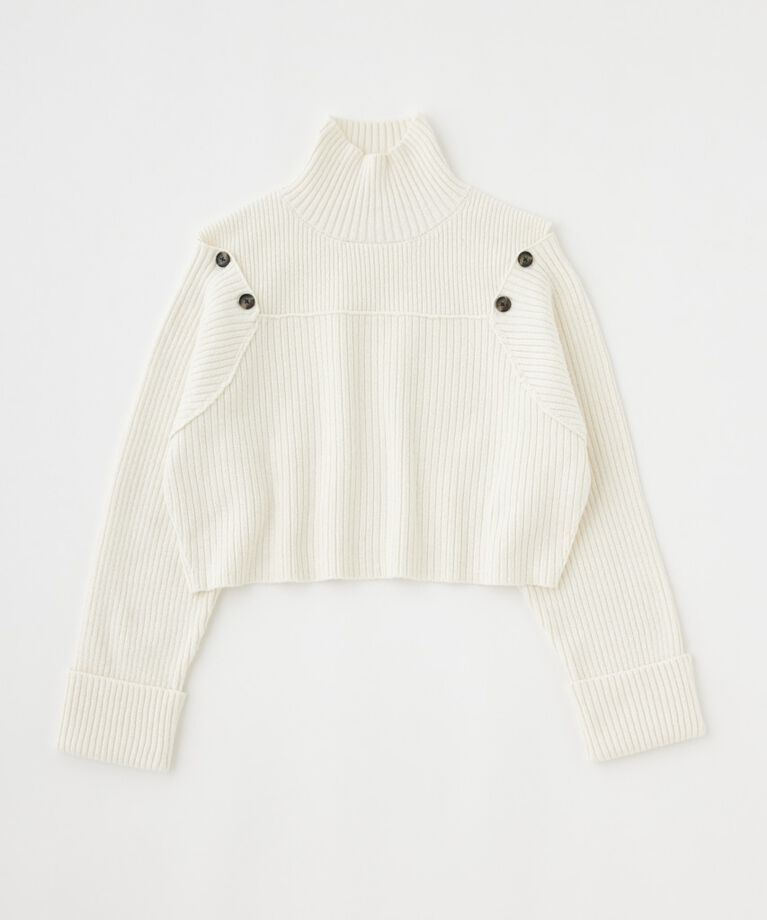 MOUSSY「LAYERED LIKE オープンショルダーニット」|ニット・セーター|