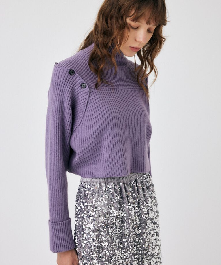 MOUSSY「LAYERED LIKE オープンショルダーニット」|ニット・セーター|
