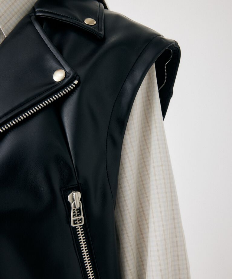 MOUSSY「FAUX LEATHER DETACHABLE ジャケット」|その他|