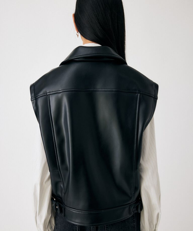 MOUSSY「FAUX LEATHER DETACHABLE ジャケット」|その他|