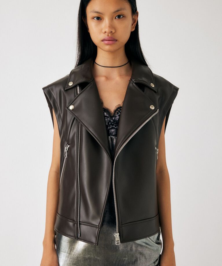 MOUSSY「FAUX LEATHER DETACHABLE ジャケット」|その他|