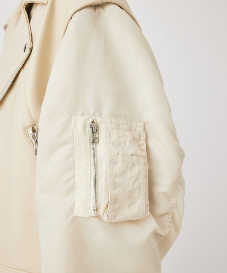 MOUSSY「FAUX LEATHER DETACHABLE ジャケット」|その他|