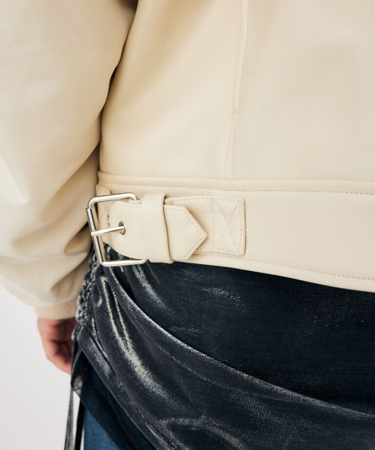 MOUSSY「FAUX LEATHER DETACHABLE ジャケット」|その他|