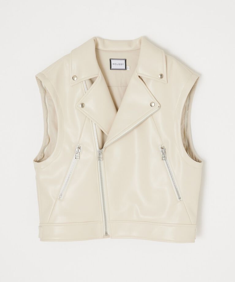 MOUSSY「FAUX LEATHER DETACHABLE ジャケット」|その他|