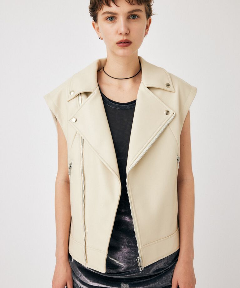 MOUSSY「FAUX LEATHER DETACHABLE ジャケット」|その他|