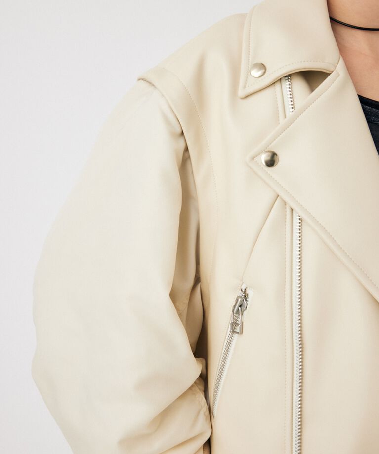 MOUSSY「FAUX LEATHER DETACHABLE ジャケット」|その他|
