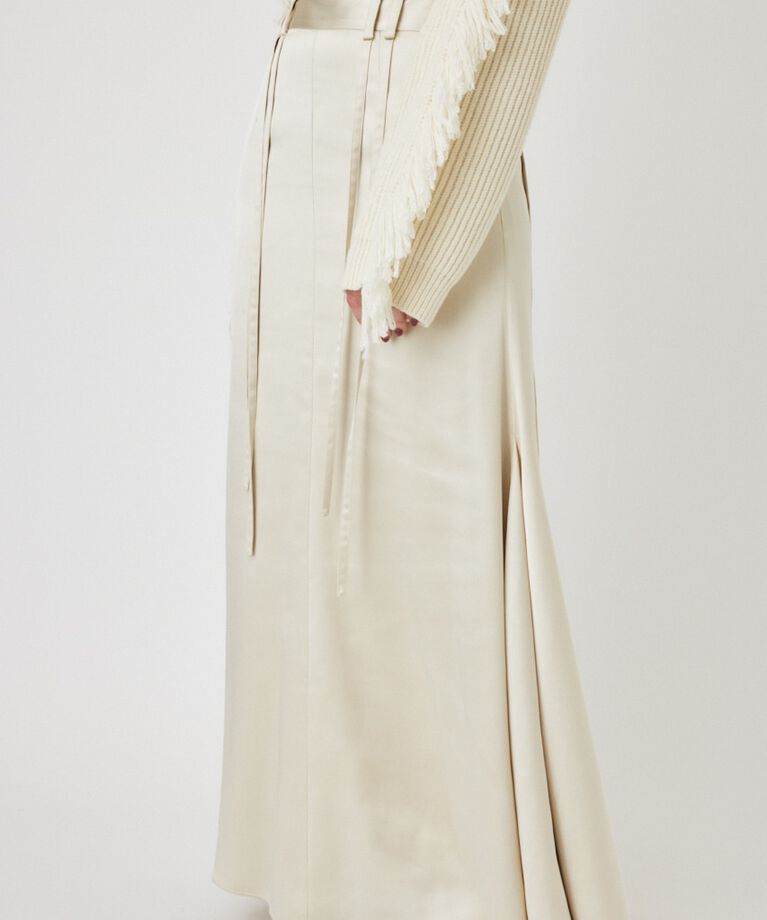 MOUSSY「SATIN FLARE スカート」|スカート|