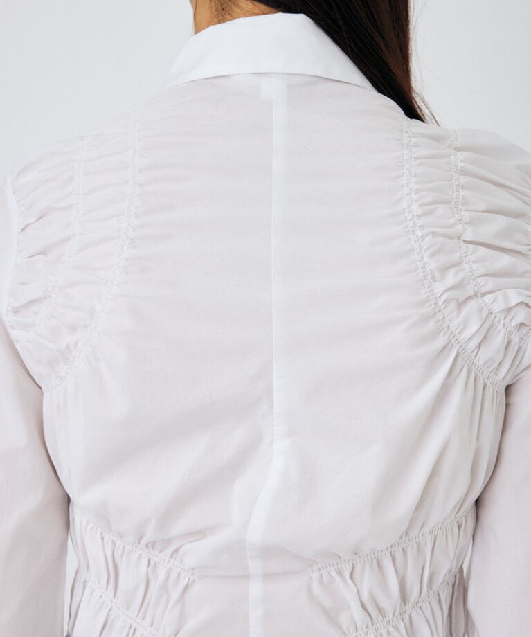 MOUSSY「COTTON GATHER シャツ」|シャツ・ブラウス|
