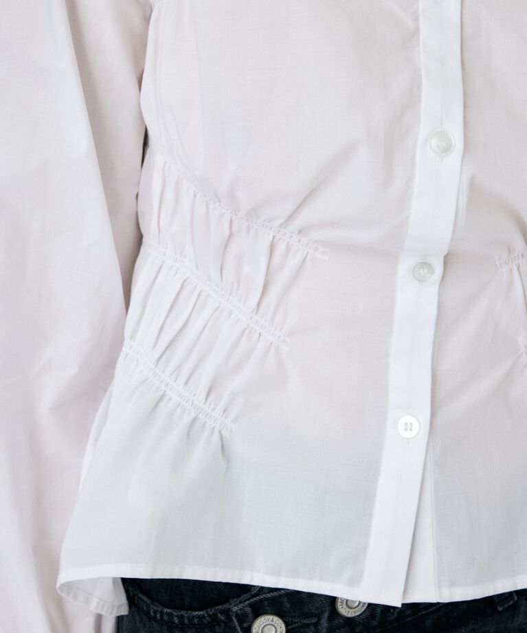 MOUSSY「COTTON GATHER シャツ」|シャツ・ブラウス|