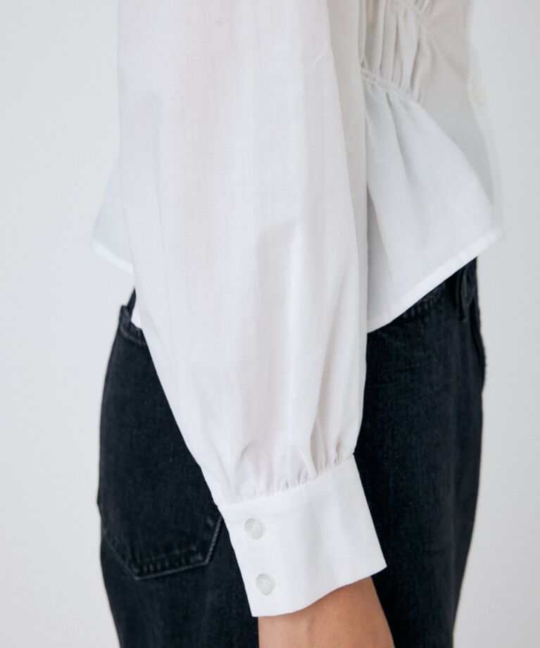 MOUSSY「COTTON GATHER シャツ」|シャツ・ブラウス|