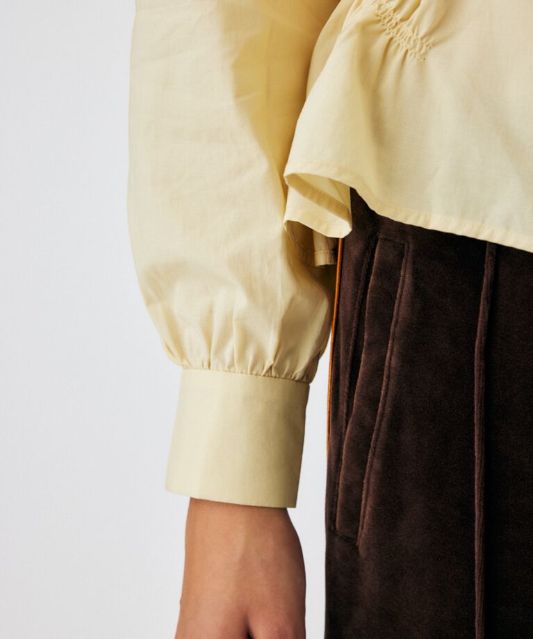 MOUSSY「COTTON GATHER シャツ」|シャツ・ブラウス|