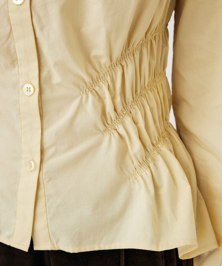 MOUSSY「COTTON GATHER シャツ」|シャツ・ブラウス|