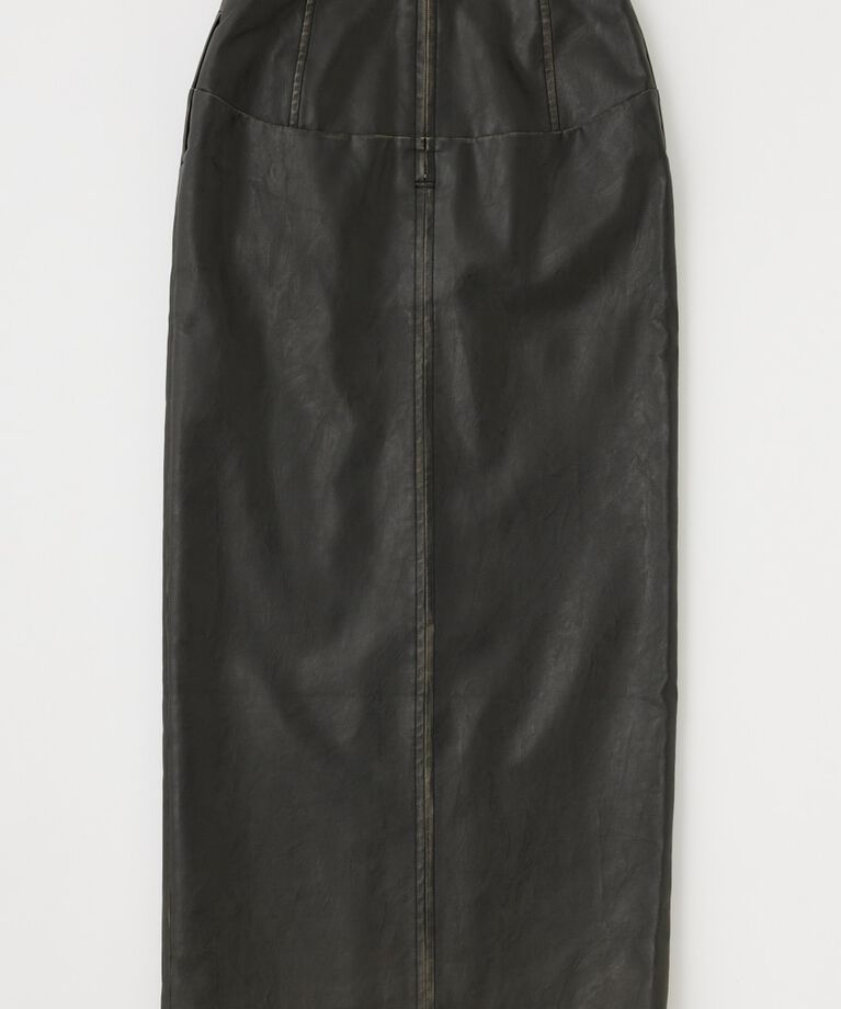 MOUSSY「AGED F／LEATHER スカート」|スカート|