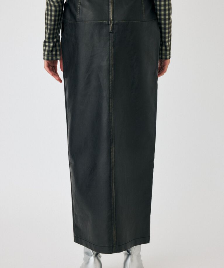 MOUSSY「AGED F／LEATHER スカート」|スカート|