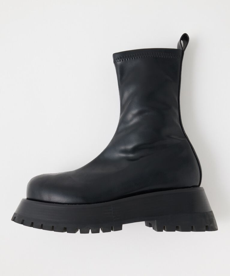 MOUSSY「STRETCH CHUNKY ブーツ」|その他|BLK