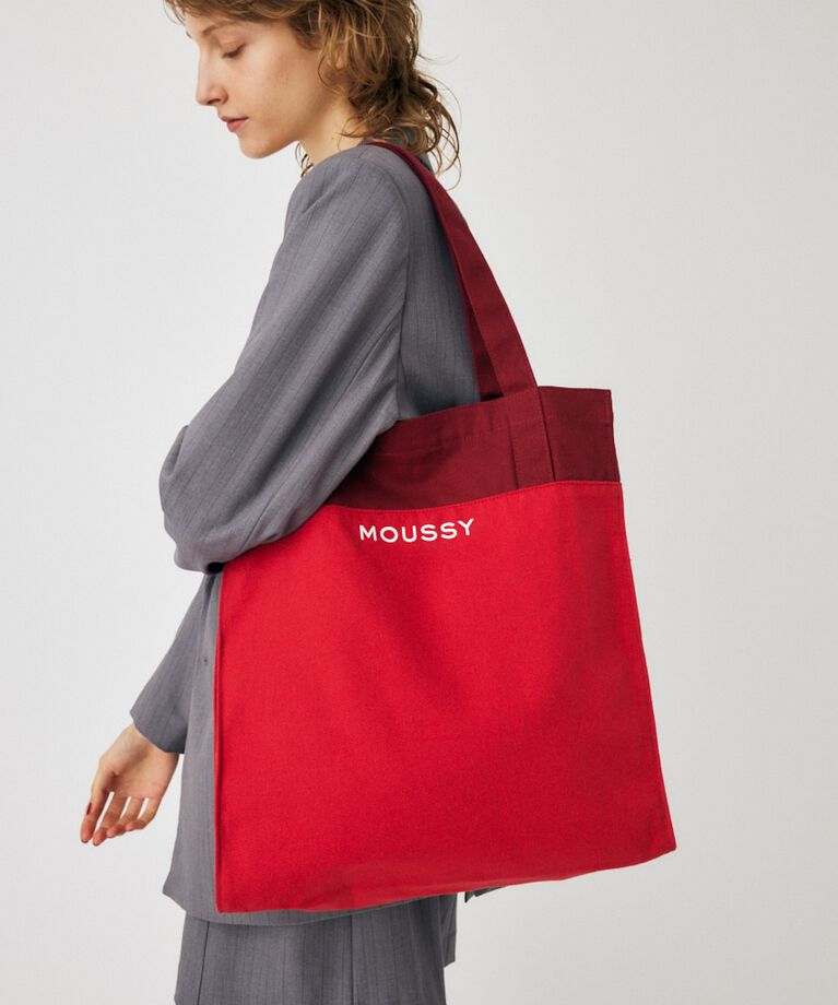 MOUSSY「MOUSSY EVERYDAY トートバッグ」|その他|RED