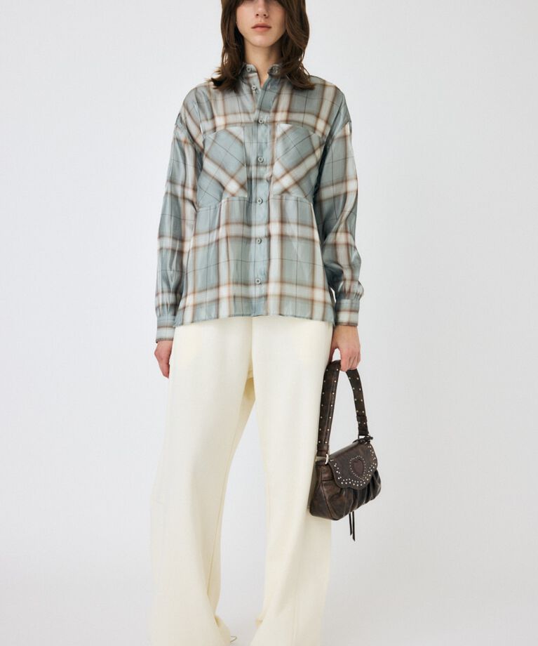 MOUSSY「MIX CHECK ルーズシャツ」|シャツ・ブラウス|