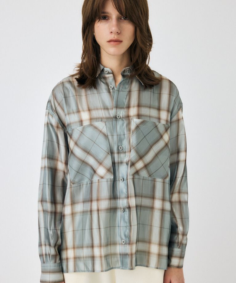 MOUSSY「MIX CHECK ルーズシャツ」|シャツ・ブラウス|