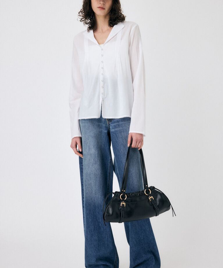 MOUSSY「COTTON PINTUCK ブラウス」|シャツ・ブラウス|