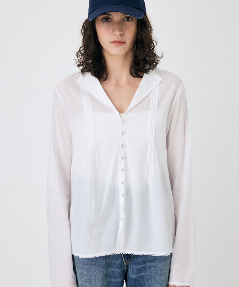 MOUSSY「COTTON PINTUCK ブラウス」|シャツ・ブラウス|