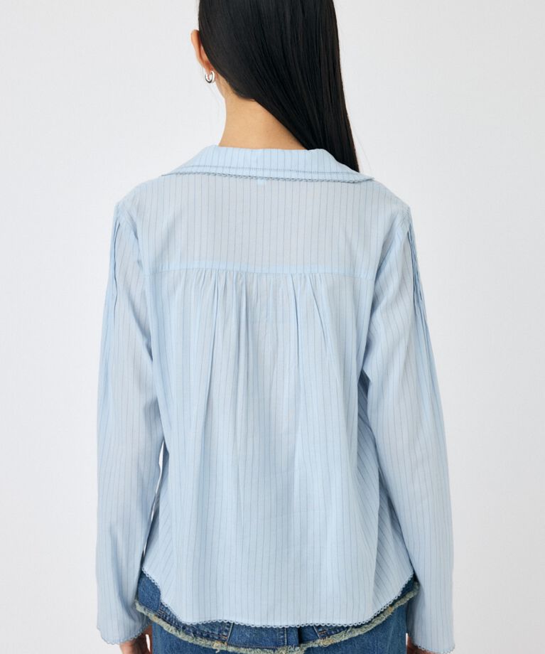 MOUSSY「COTTON PINTUCK ブラウス」|シャツ・ブラウス|