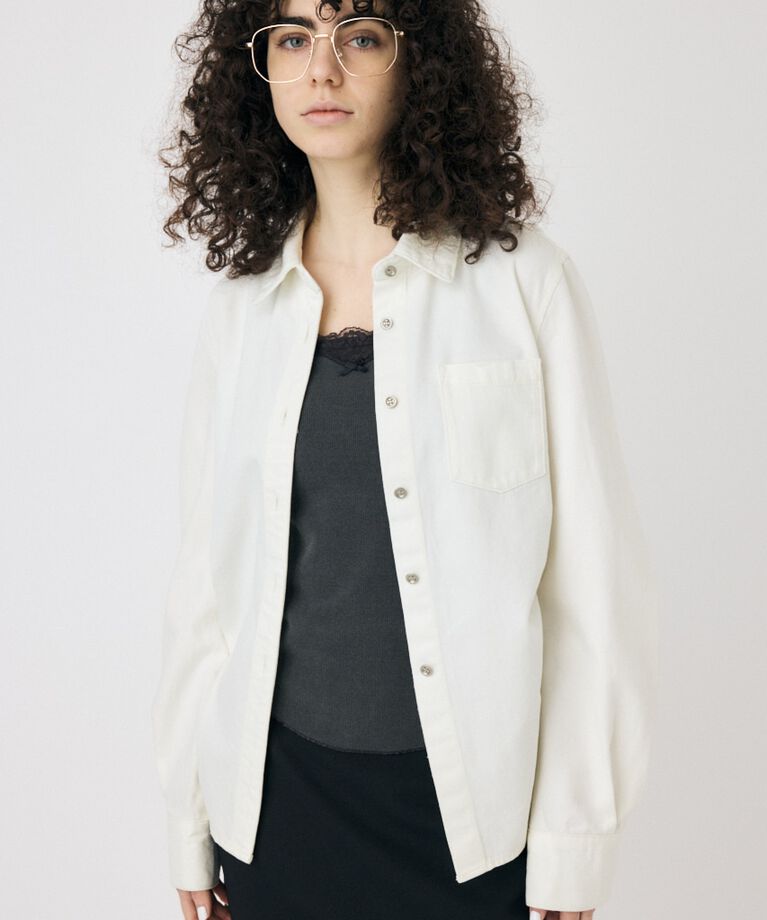 MOUSSY「WAIST FIT デニムシャツ」|シャツ・ブラウス|WHT