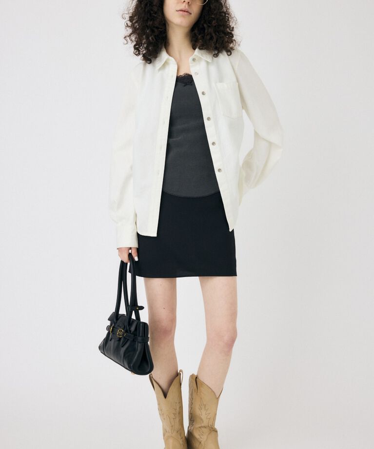 MOUSSY「WAIST FIT デニムシャツ」|シャツ・ブラウス|