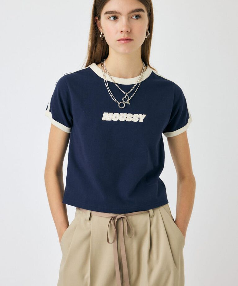 MOUSSY「RETRO SPORTY MOUSSY Tシャツ」|Tシャツ・カットソー|NVY