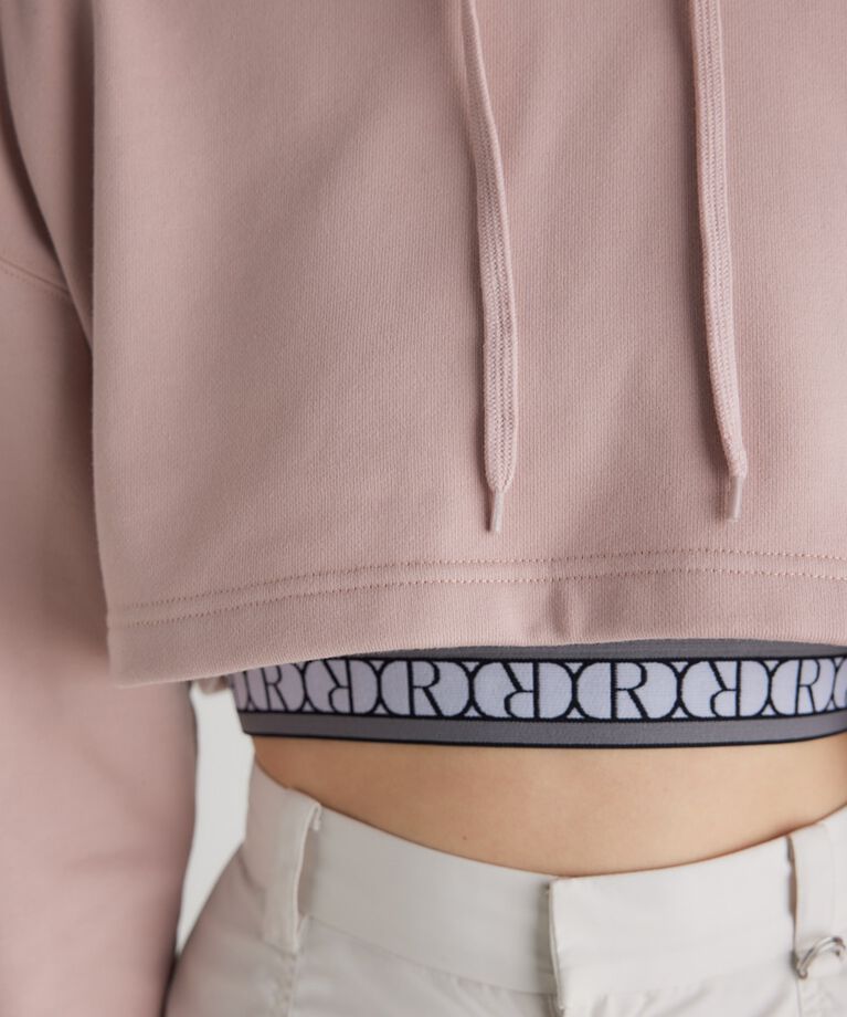 rienda「クロップドフーディースウェットTOP」|Tシャツ・カットソー|