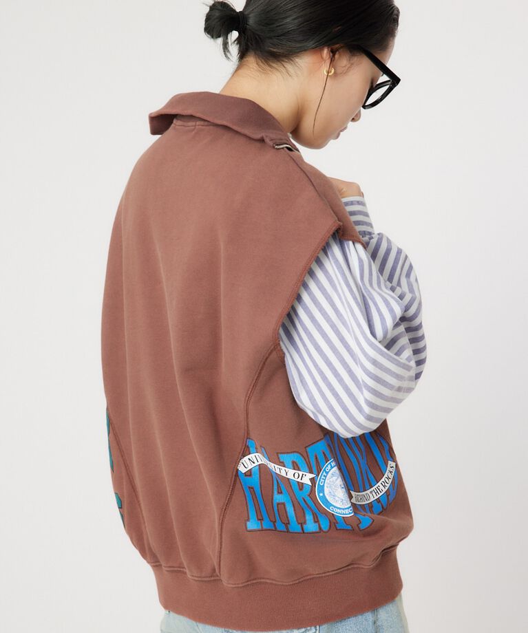 RODEO CROWNS「リメイクハーフジップベスト」|Tシャツ・カットソー|