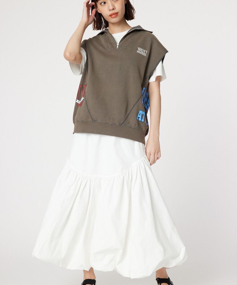 RODEO CROWNS「リメイクハーフジップベスト」|Tシャツ・カットソー|