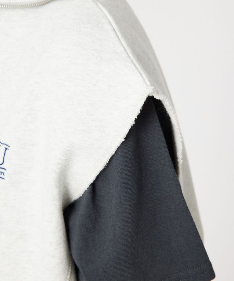 RODEO CROWNS「リメイクハーフジップベスト」|Tシャツ・カットソー|