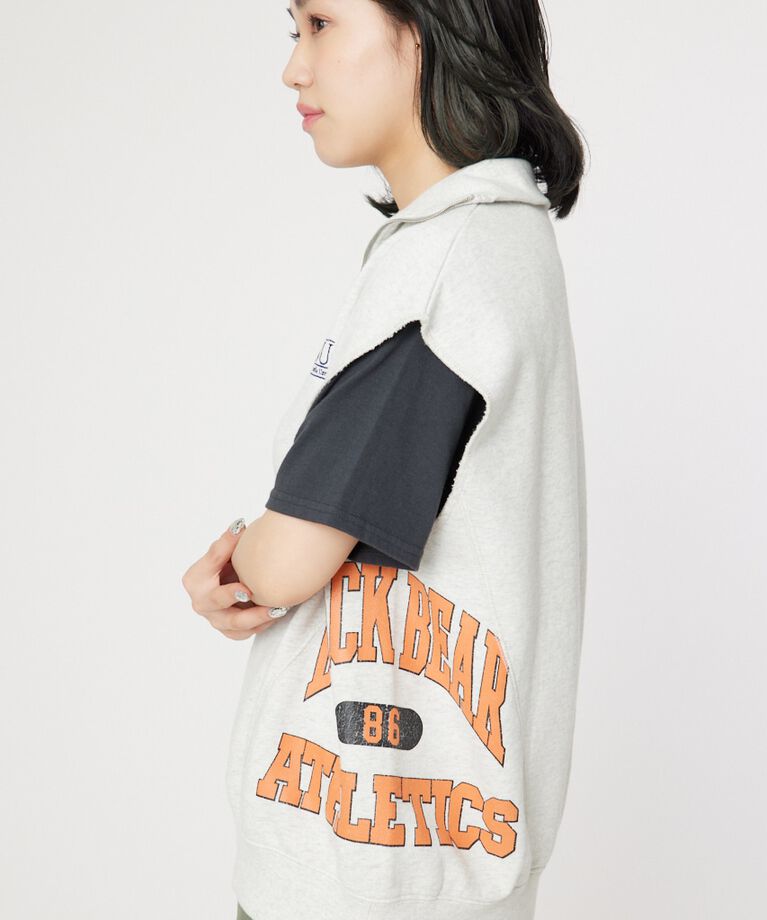 RODEO CROWNS「リメイクハーフジップベスト」|Tシャツ・カットソー|