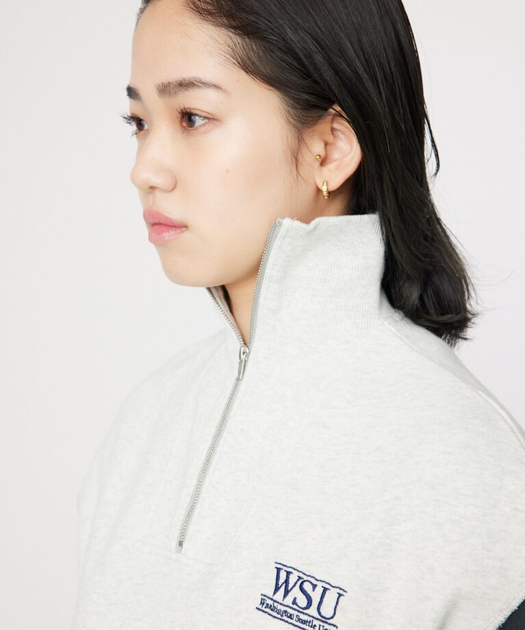 RODEO CROWNS「リメイクハーフジップベスト」|Tシャツ・カットソー|