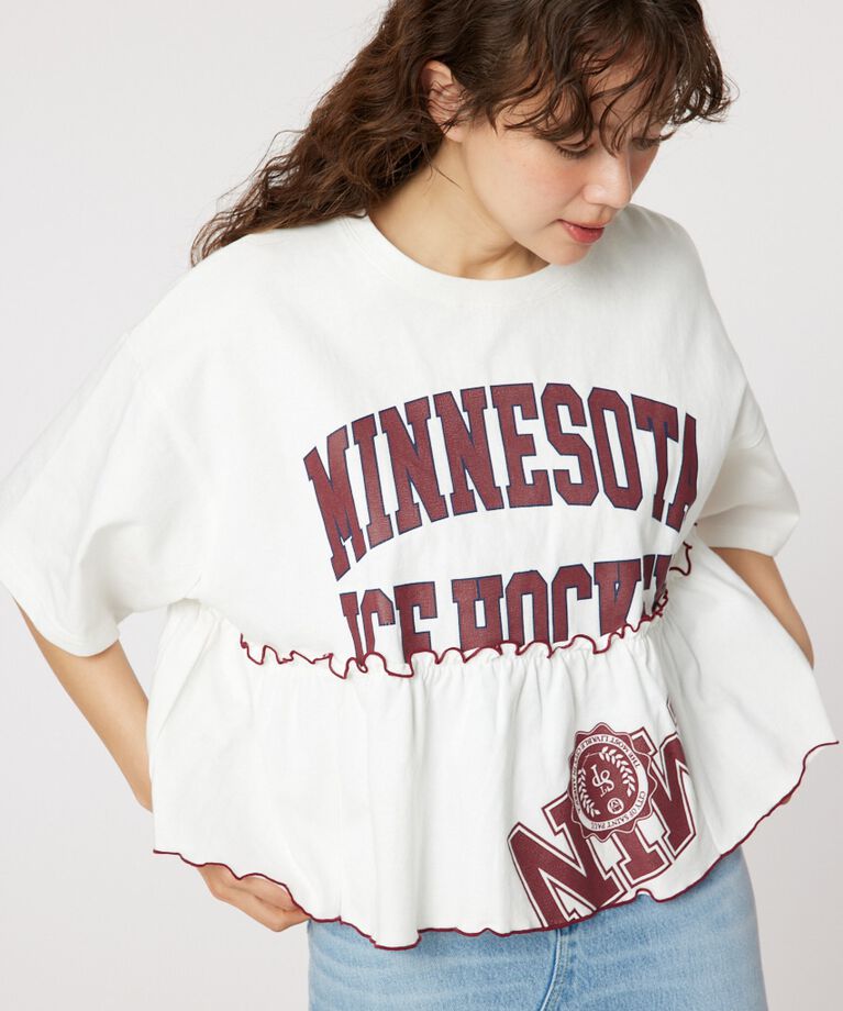 RODEO CROWNS「カスタムフリルトップス」|Tシャツ・カットソー|O/WHT1