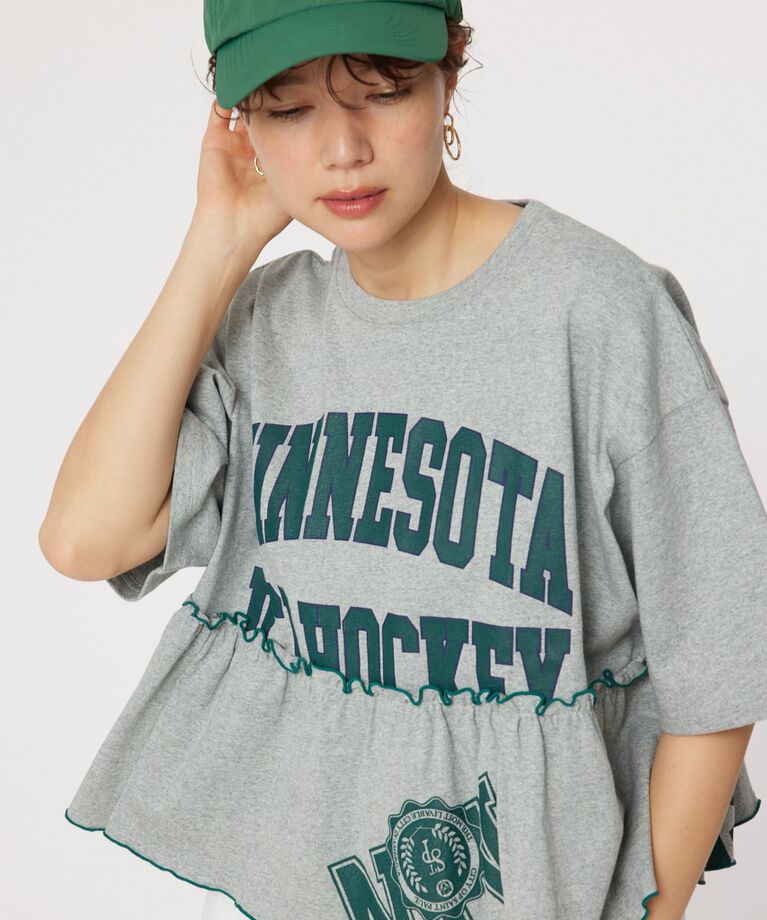 RODEO CROWNS「カスタムフリルトップス」|Tシャツ・カットソー|L/T.GRY1